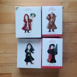 Set of 4 Hallmark Father Christmas Ornaments - One is Special Edition 🌲